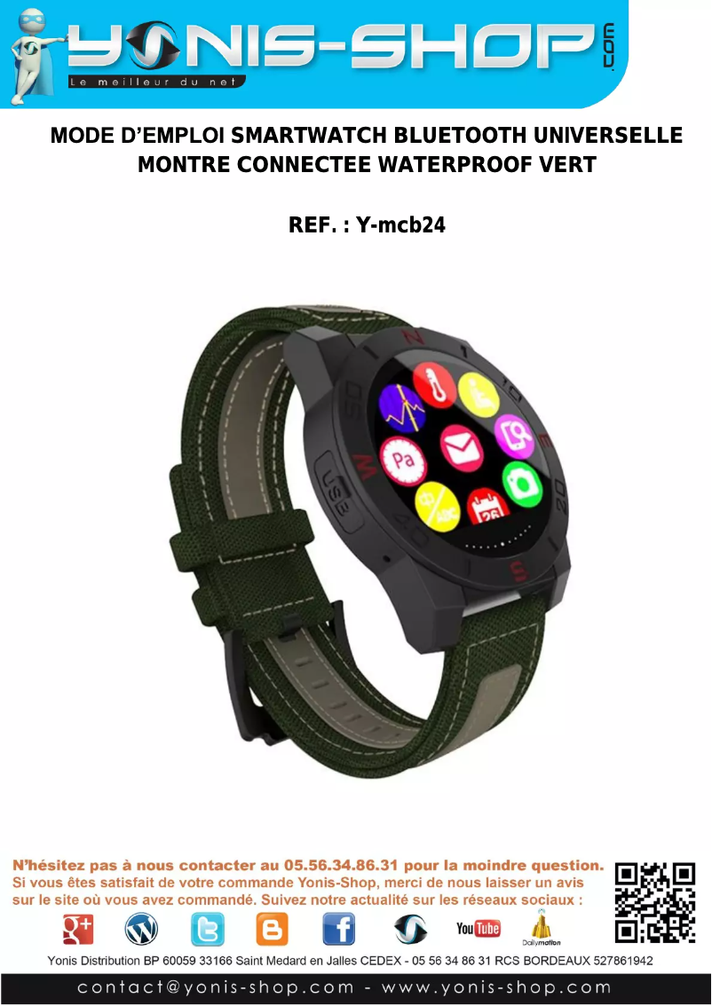 Image de la première page du manuel de l'appareil Y-MCB24