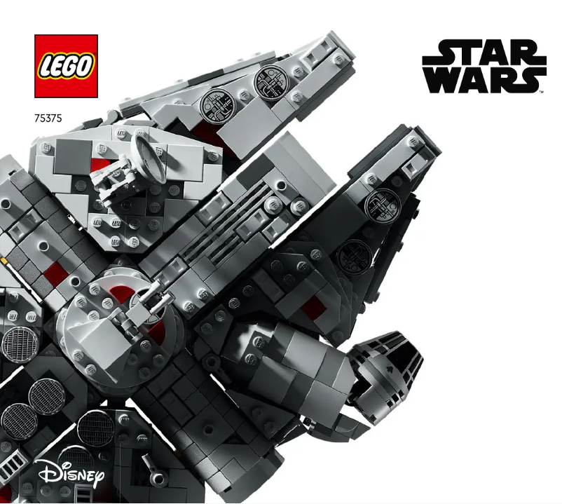 Page 1 de la notice Consignes visuelles Lego Star Wars 75375