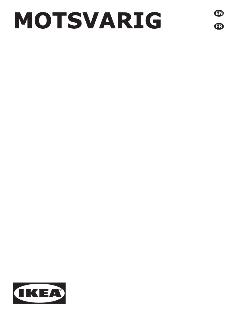 Imagen de la primera página del manual del dispositivo MOTSVARIG 604.620.50