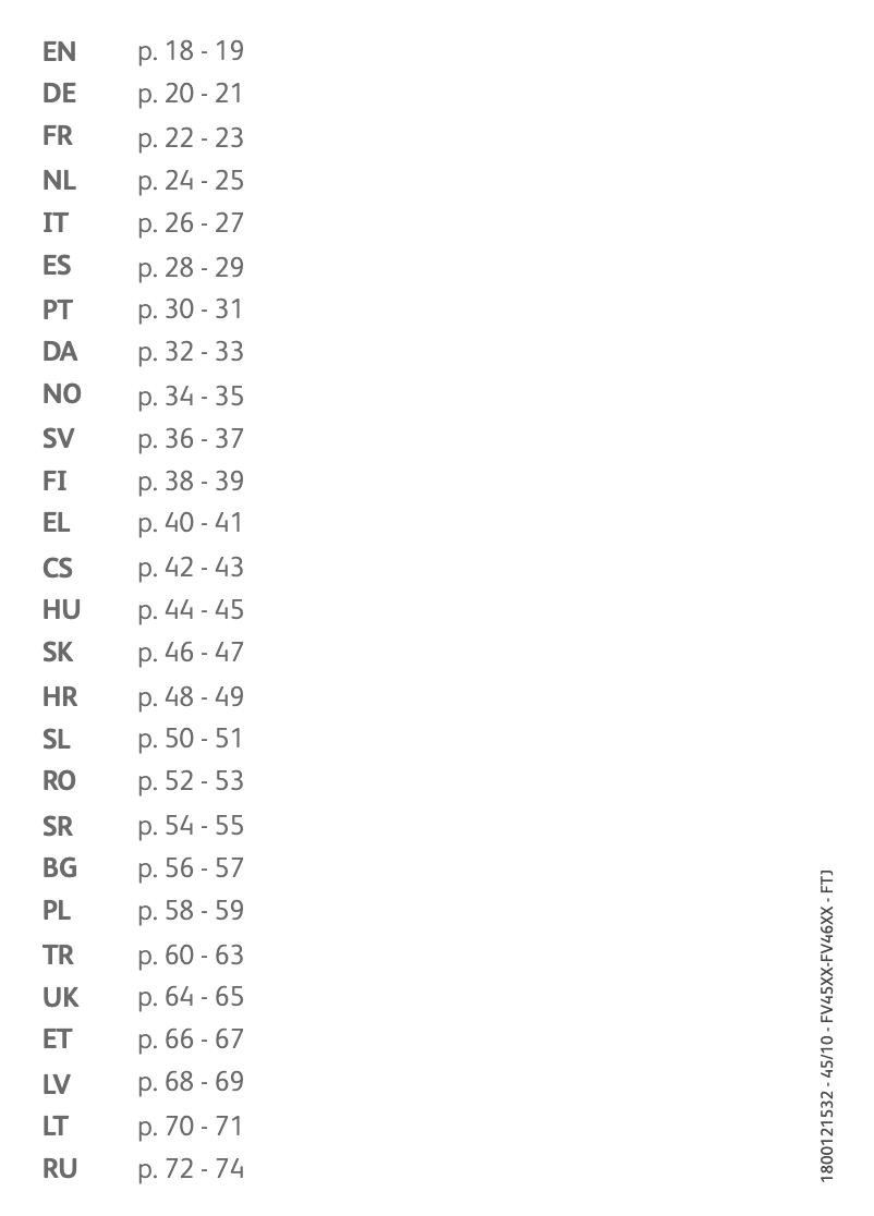 Page 1 de la notice Manuel utilisateur Tefal Ultragliss 4650 FV4650E0