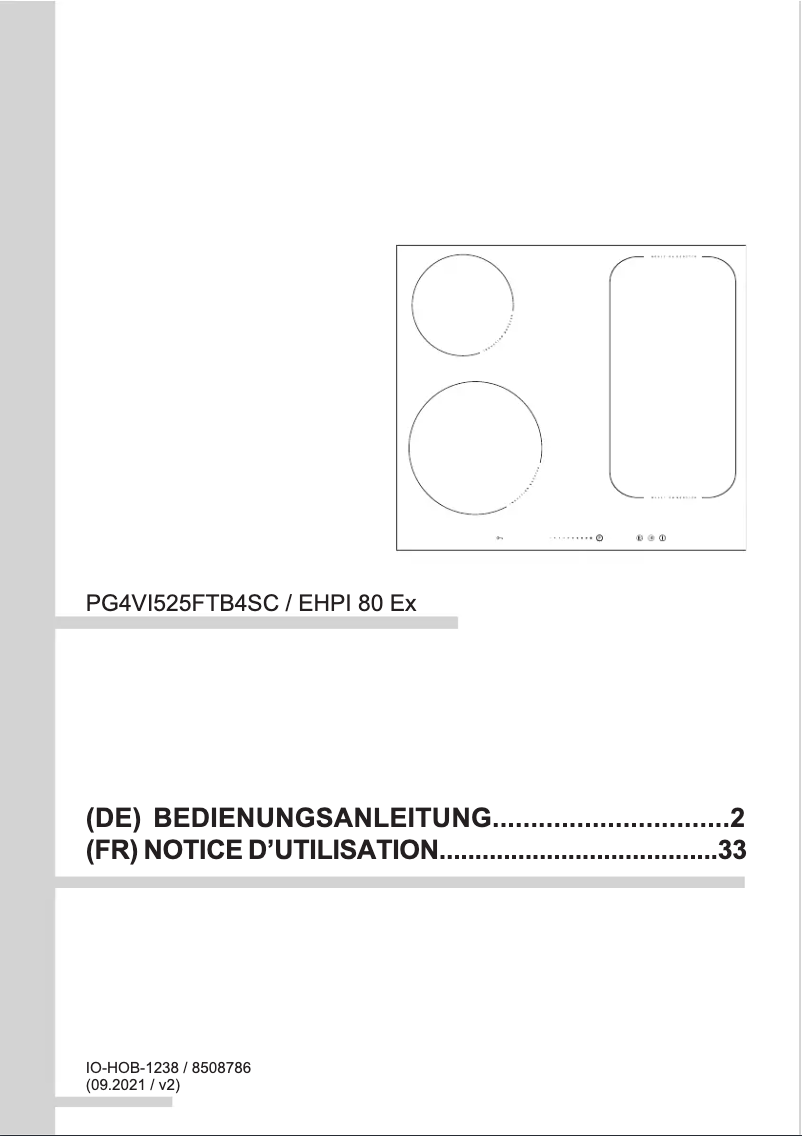 Image de la première page du manuel de l'appareil EHPI 80 Ex