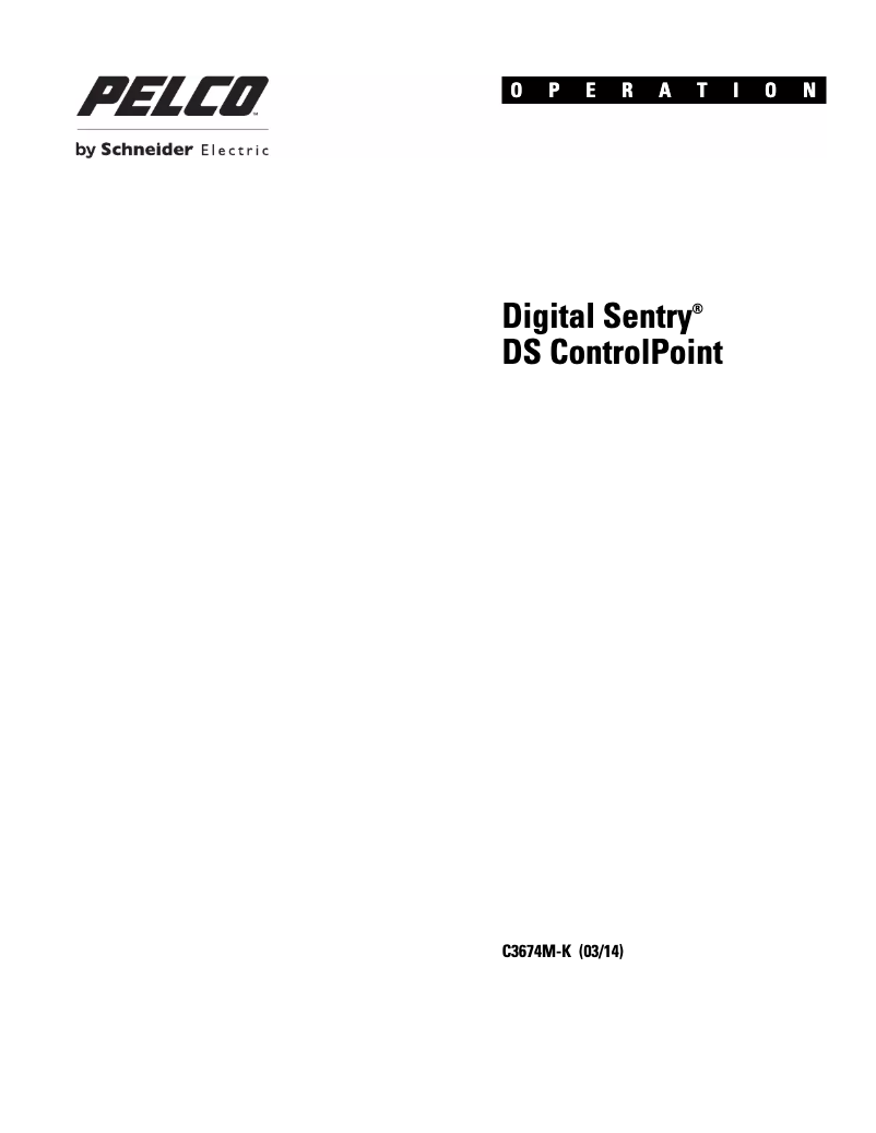 Image de la première page du manuel de l'appareil Digital Sentry DSSRV2-040