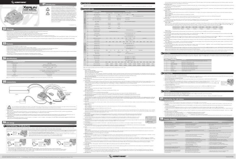 Image de la première page du manuel de l'appareil XeRun XR10 Pro WP