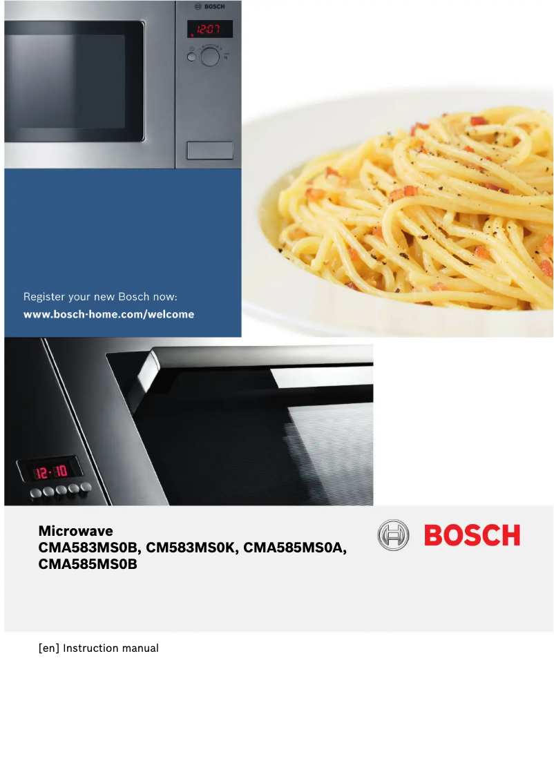 Page n°1 - Manuel utilisateur Bosch CMA585MS0A