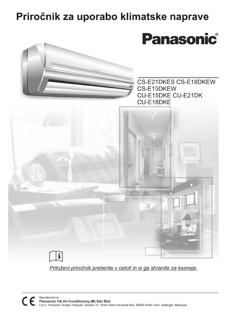 Page n°1 - Manuel utilisateur Panasonic CU-E21DKD