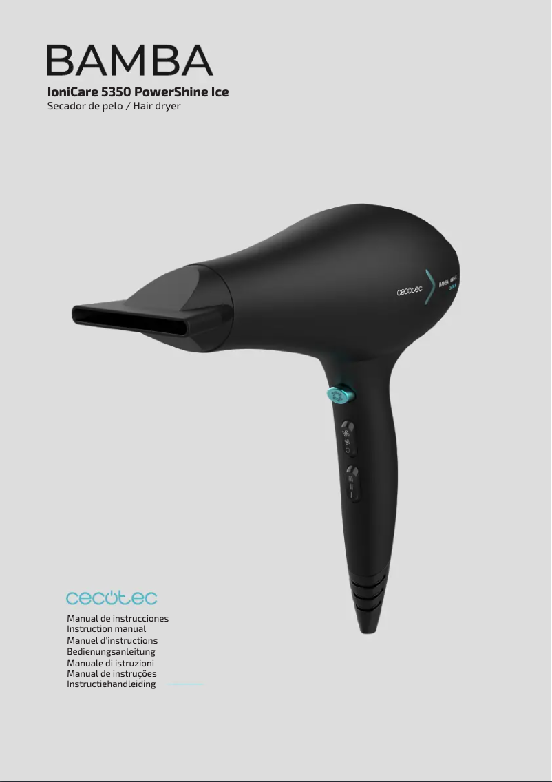Page n°1 - Manuel utilisateur Cecotec IoniCare 5350 PowerShine Ice