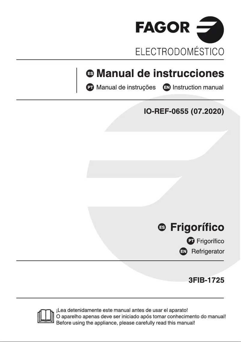Imagen de la primera página del manual del dispositivo 3FIB-1725