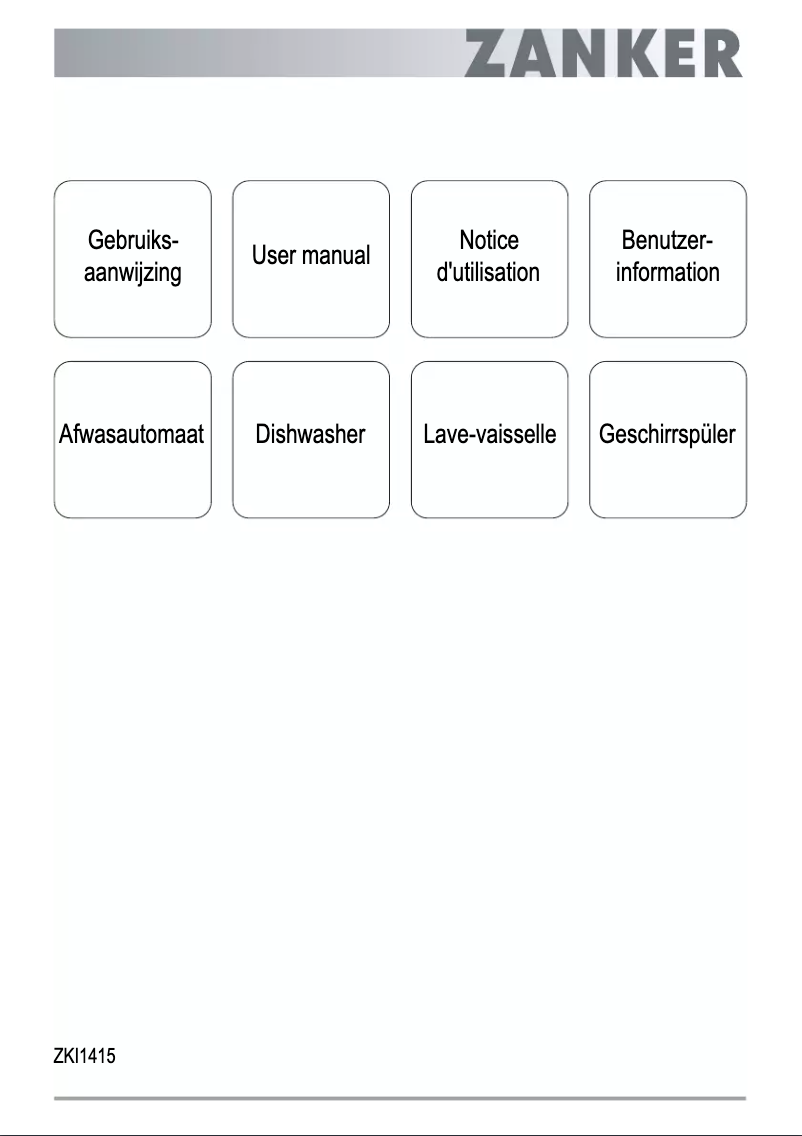 Image de la première page du manuel de l'appareil ZKI 1415 X