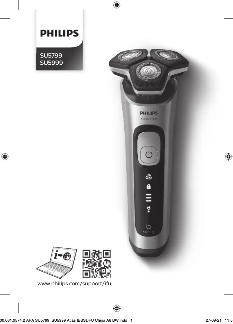 Page 1 of the manual User Manual Philips Series 5000 SU5999