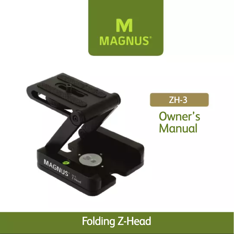 Page n°1 - Manuel utilisateur Magnus ZH-3
