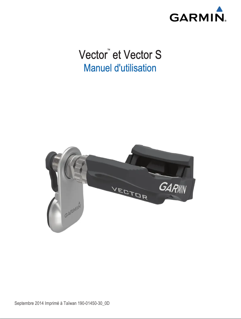 Page n°1 - Manuel utilisateur Garmin Vector S