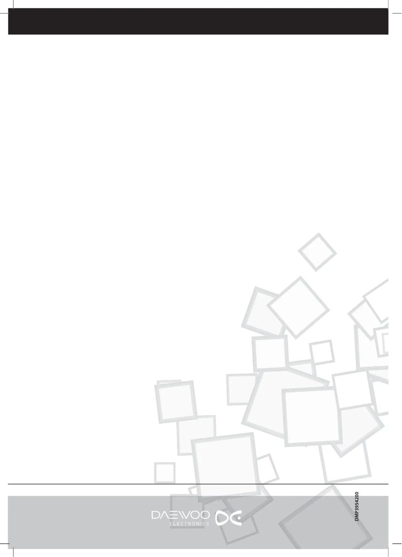 Page 1 de la notice Manuel utilisateur Daewoo DTH-29U7