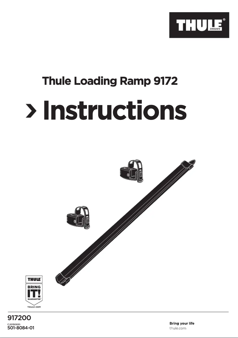 Image de la première page du manuel de l'appareil Loading Ramp XT