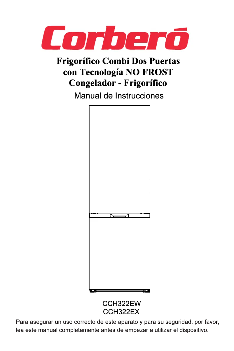 Page 1 of the manual User Manual Corbero CCH322EX