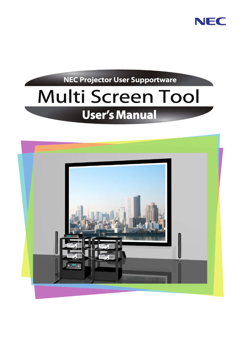Page 1 de la notice Manuel utilisateur NEC Multi Screen Tool