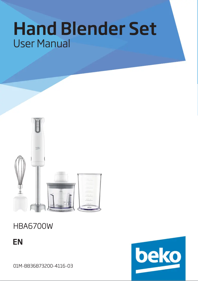 Page n°1 - Manuel utilisateur Beko TBN6602