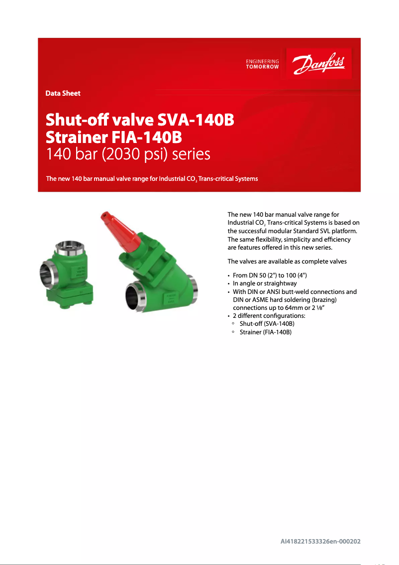 Image de la première page du manuel de l'appareil SVA-140B