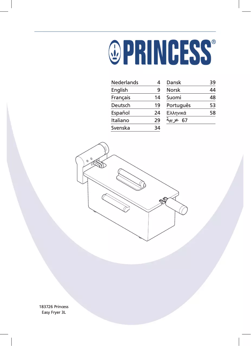 Page 1 de la notice Manuel utilisateur Princess 183726 Easy