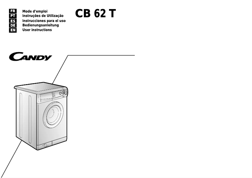 Image de la première page du manuel de l'appareil CB62T
