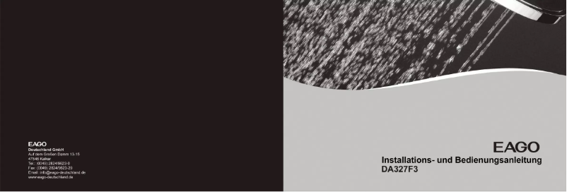 Image de la première page du manuel de l'appareil DA327HF3