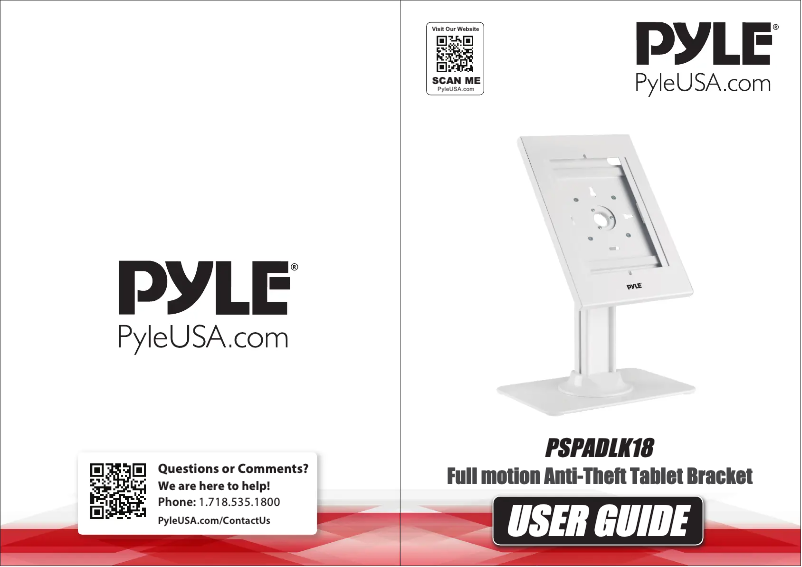 Page n°1 - Manuel utilisateur Pyle PSPADLK18