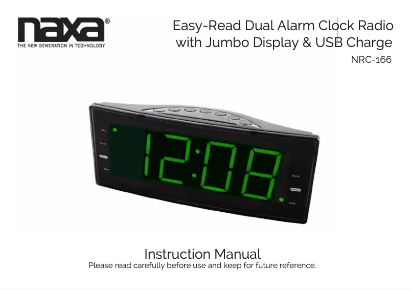 Image de la première page du manuel de l'appareil NRC-166