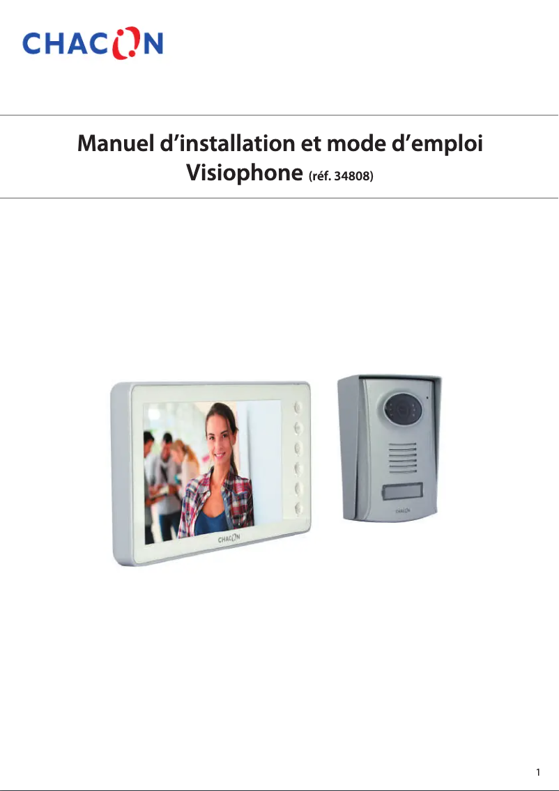 Page 1 de la notice Manuel utilisateur Chacon 34808
