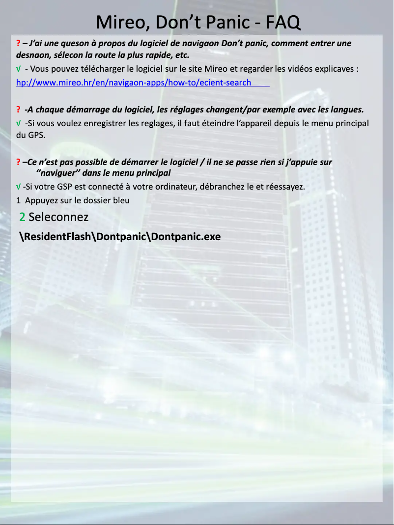 Image de la première page du manuel de l'appareil MF1