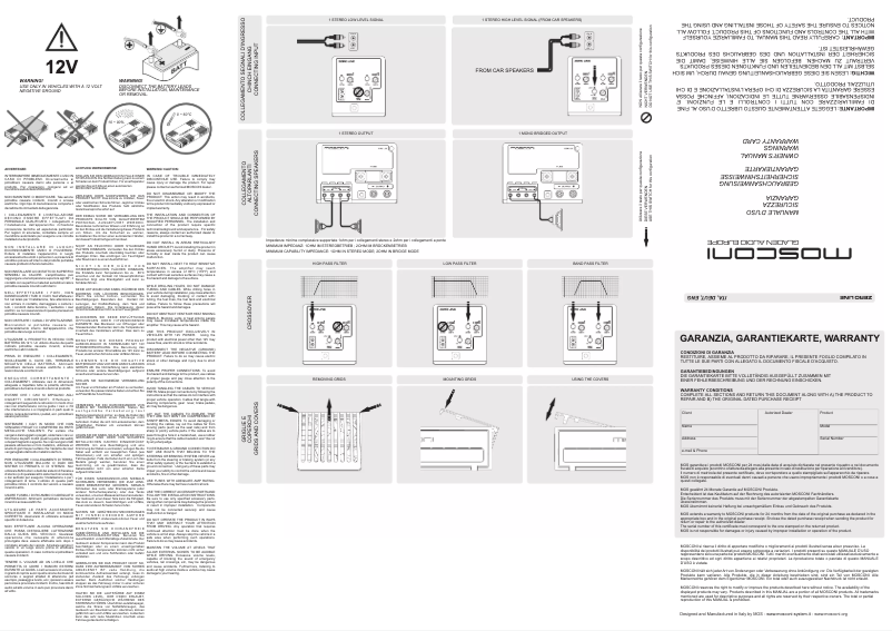 Page 1 de la notice Manuel utilisateur Mosconi ZERO 3