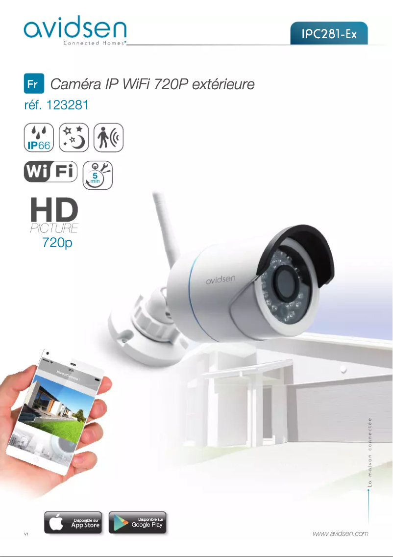 Página 1 del manual Manual de usuario Avidsen IPC281-Ex