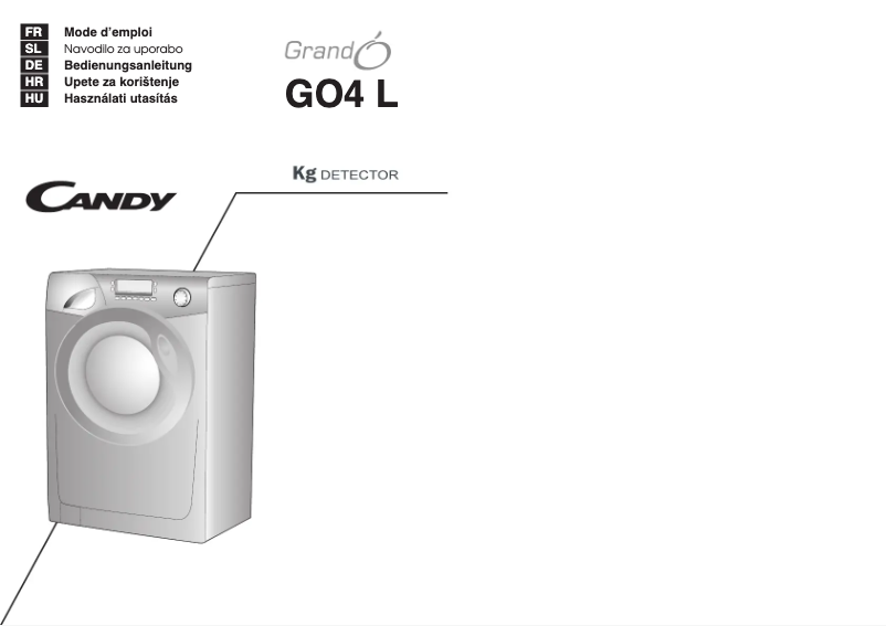 Page n°1 - Manuel utilisateur Candy GO4 1274L-16S