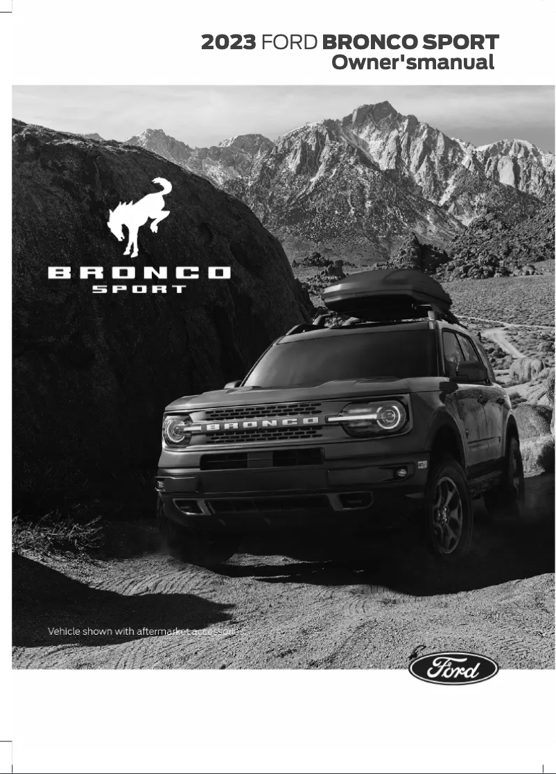 Page n°1 - Manuel utilisateur Ford Bronco Sport (2023)