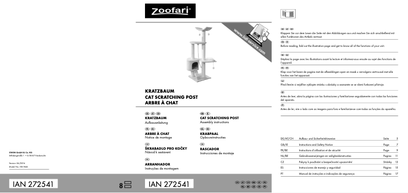 Image de la première page du manuel de l'appareil IAN 272541