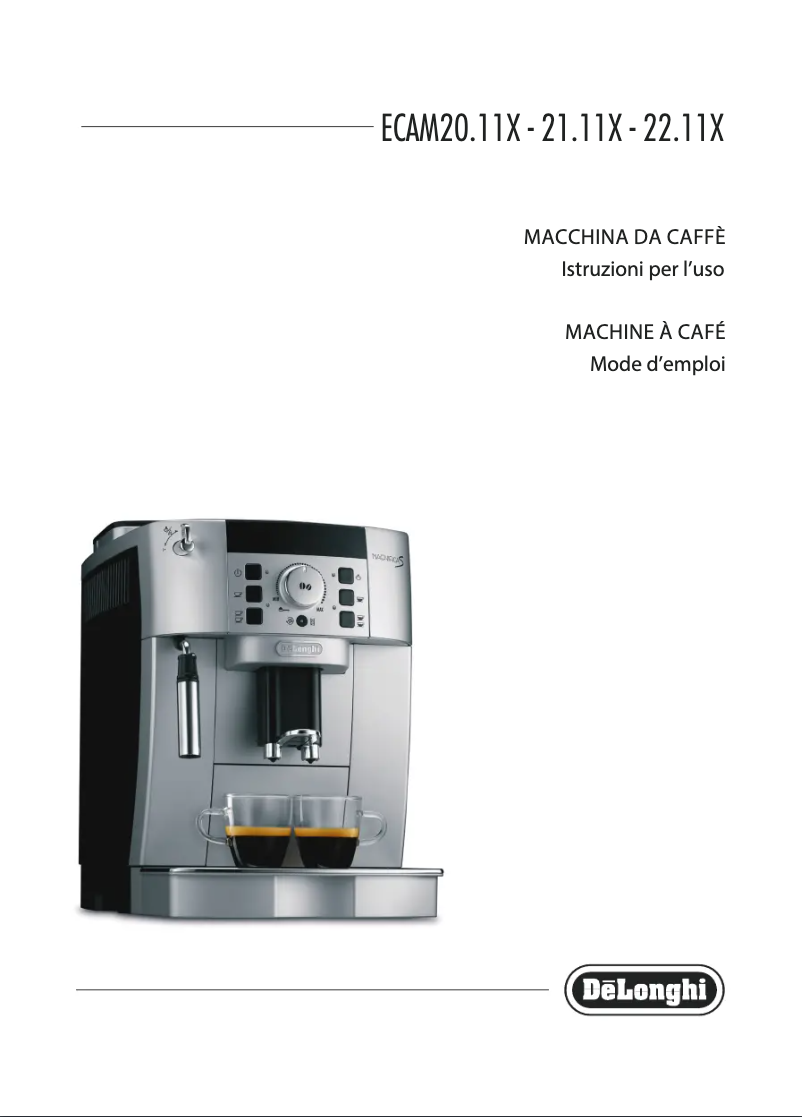 Page n°1 - Manuel utilisateur DeLonghi Magnifica S ECAM22.117.B