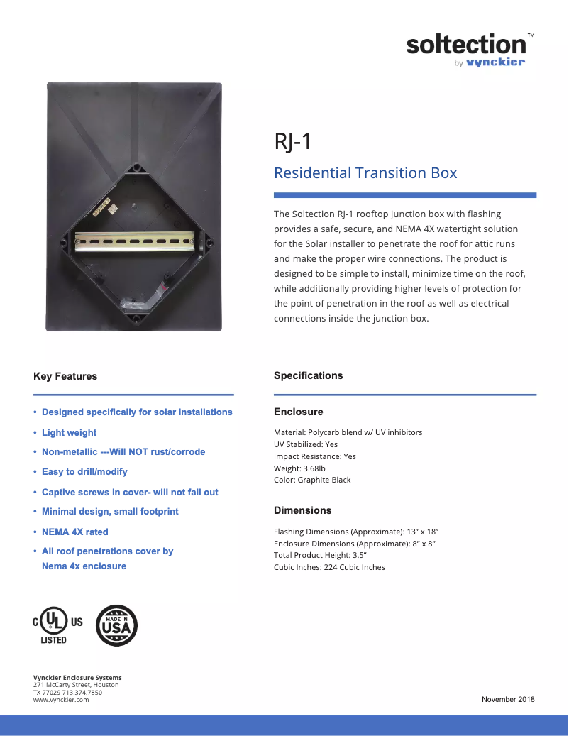 Page n°1 - Manuel utilisateur Soltection RJ-1