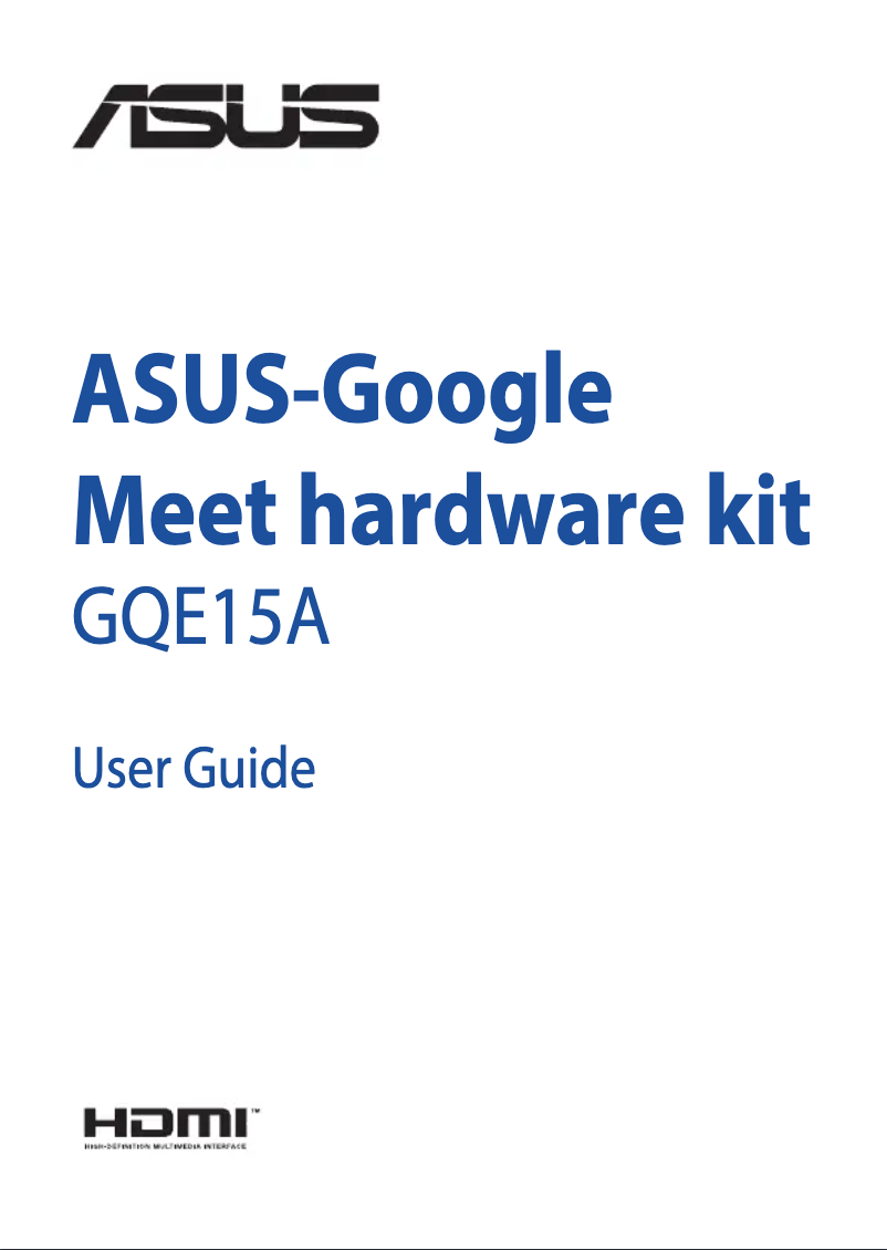 Página 1 del manual Manual de usuario Asus GQE15A