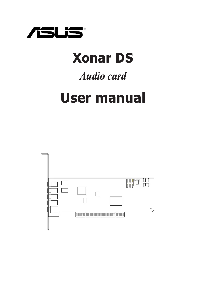 Página 1 del manual Manual de usuario Asus Xonar DS
