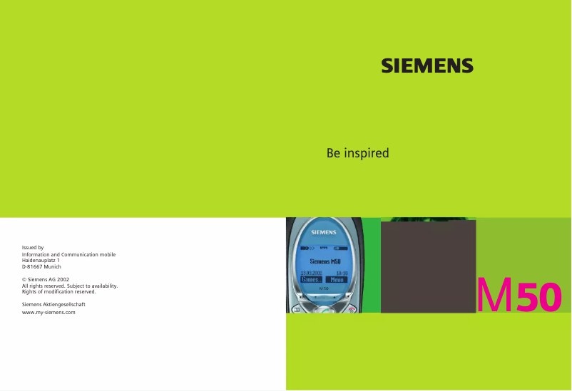 Page n°1 - Manuel utilisateur Plantronics M50