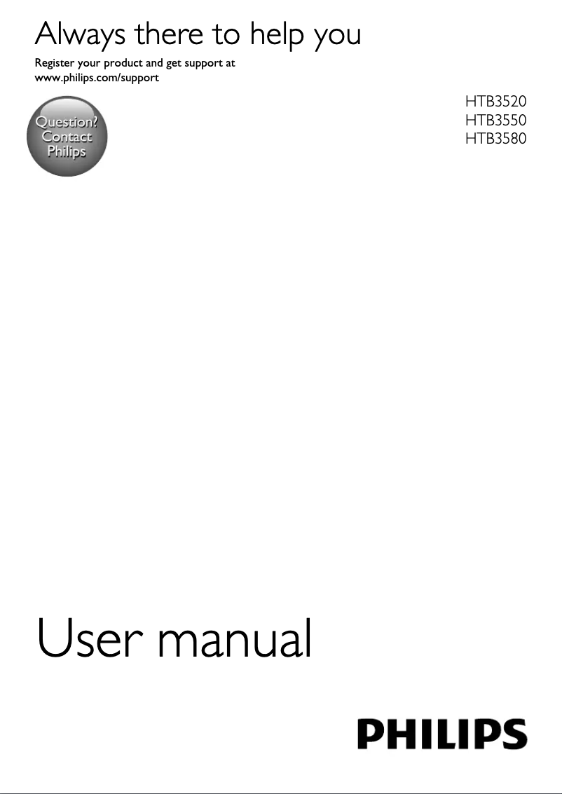 Image de la première page du manuel de l'appareil HTB3580