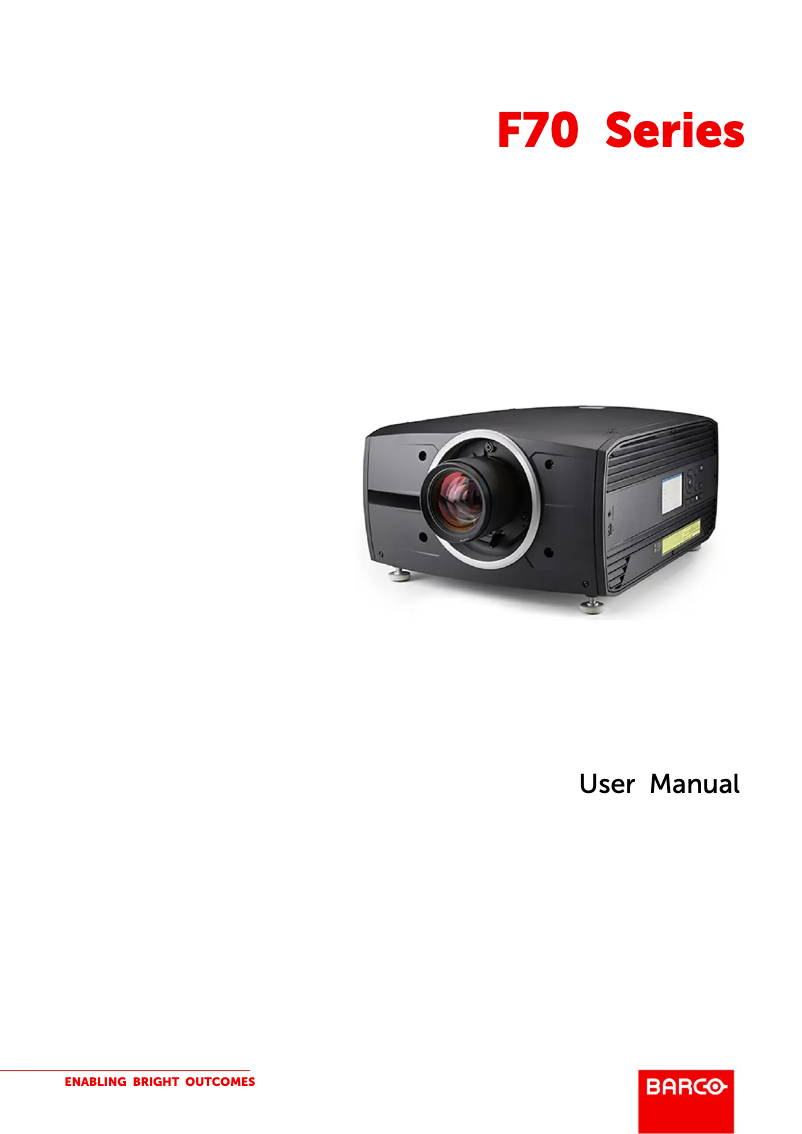 Image de la première page du manuel de l'appareil F70-4K8