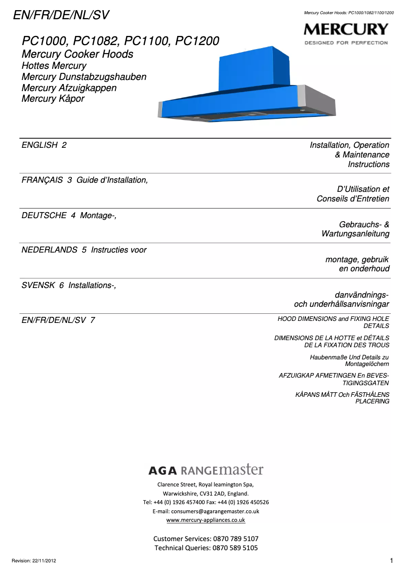 Page n°1 - Manuel utilisateur Falcon PC1000