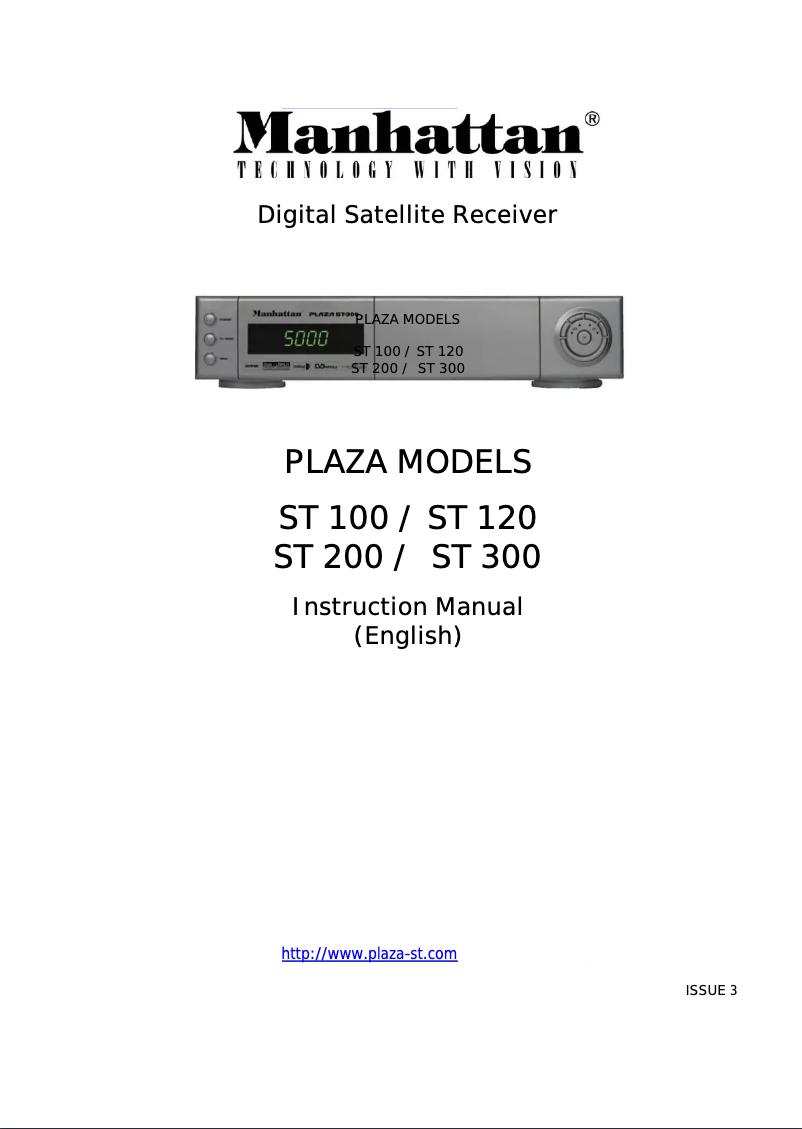 Page 1 de la notice Manuel utilisateur Manhattan Plaza ST 100