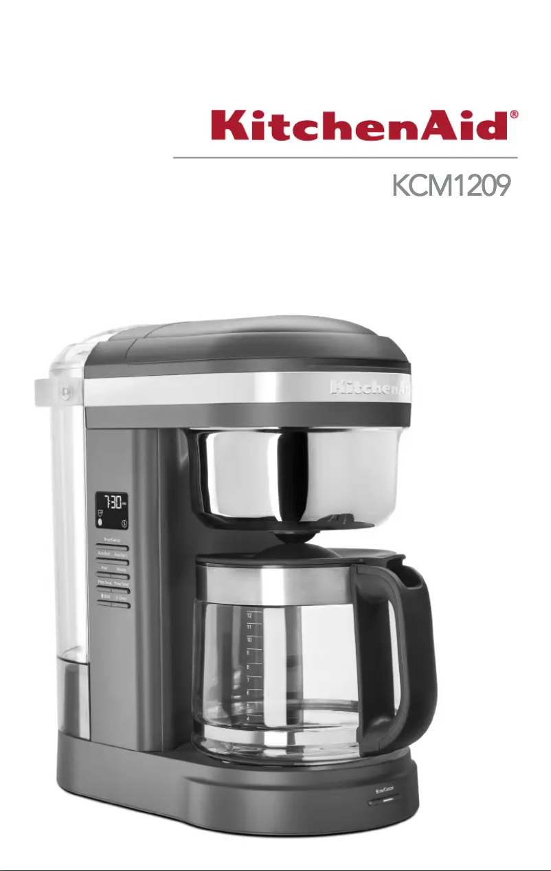 Page n°1 - Manuel utilisateur KitchenAid KCM1209