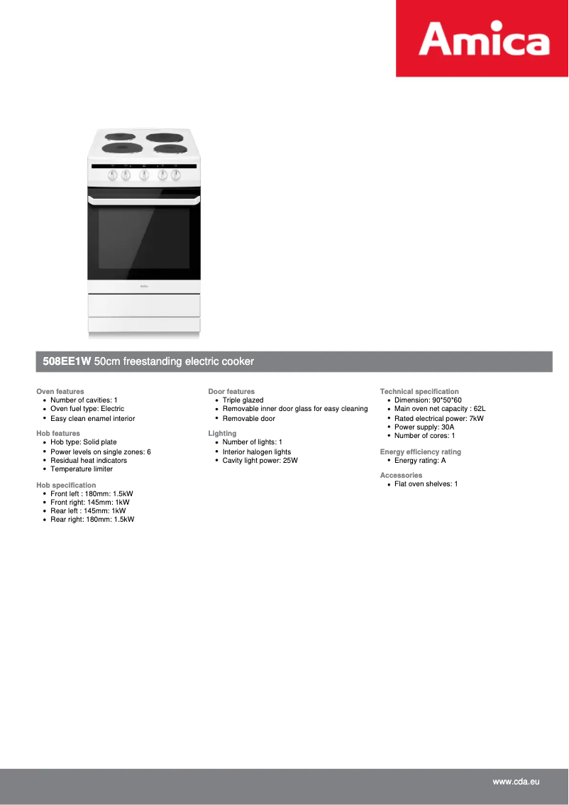 Image de la première page du manuel de l'appareil 508EE1(W)