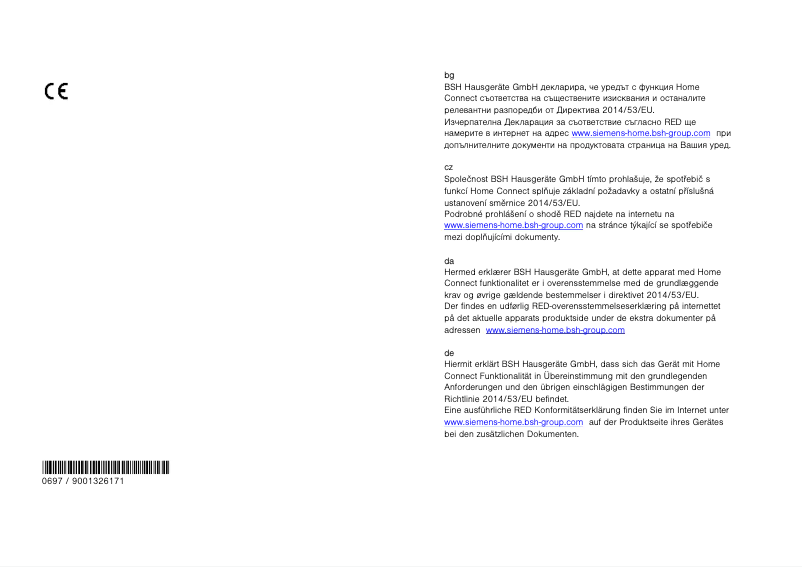 Page 1 de la notice Manuel utilisateur Siemens WM14VL40