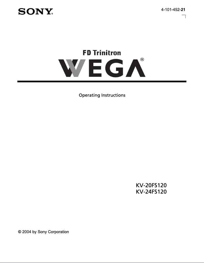 Image de la première page du manuel de l'appareil KV-24FS120