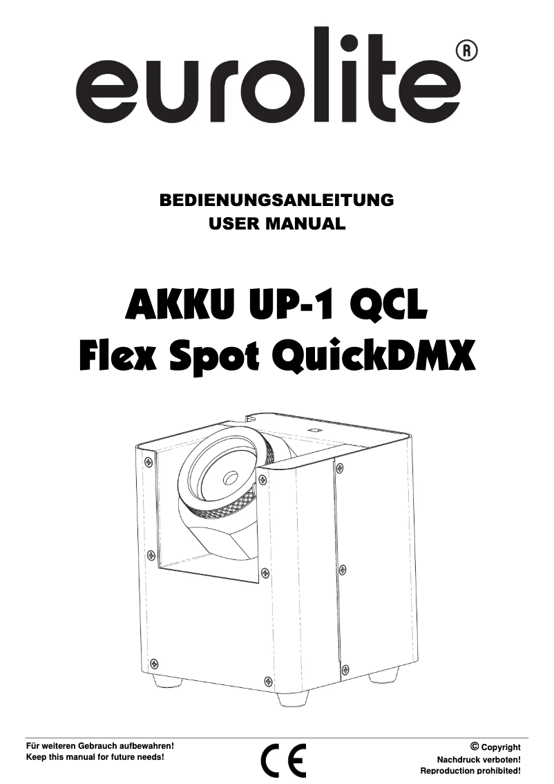 Page n°1 - Manuel utilisateur Eurolite UP-1 QCL