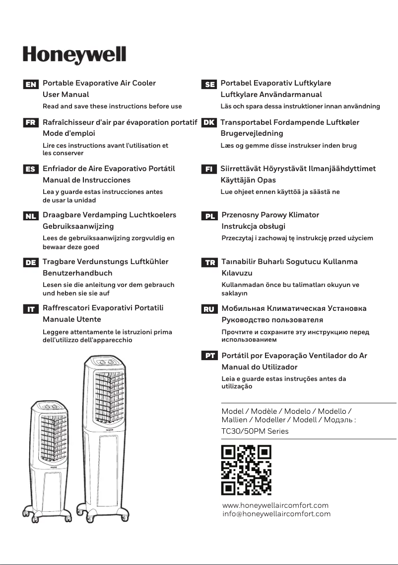 Page 1 de la notice Manuel utilisateur Honeywell TC30PM