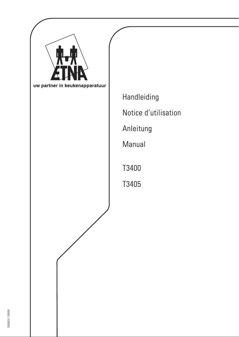 Page 1 of the manual User Manual Etna T3400FTRVS