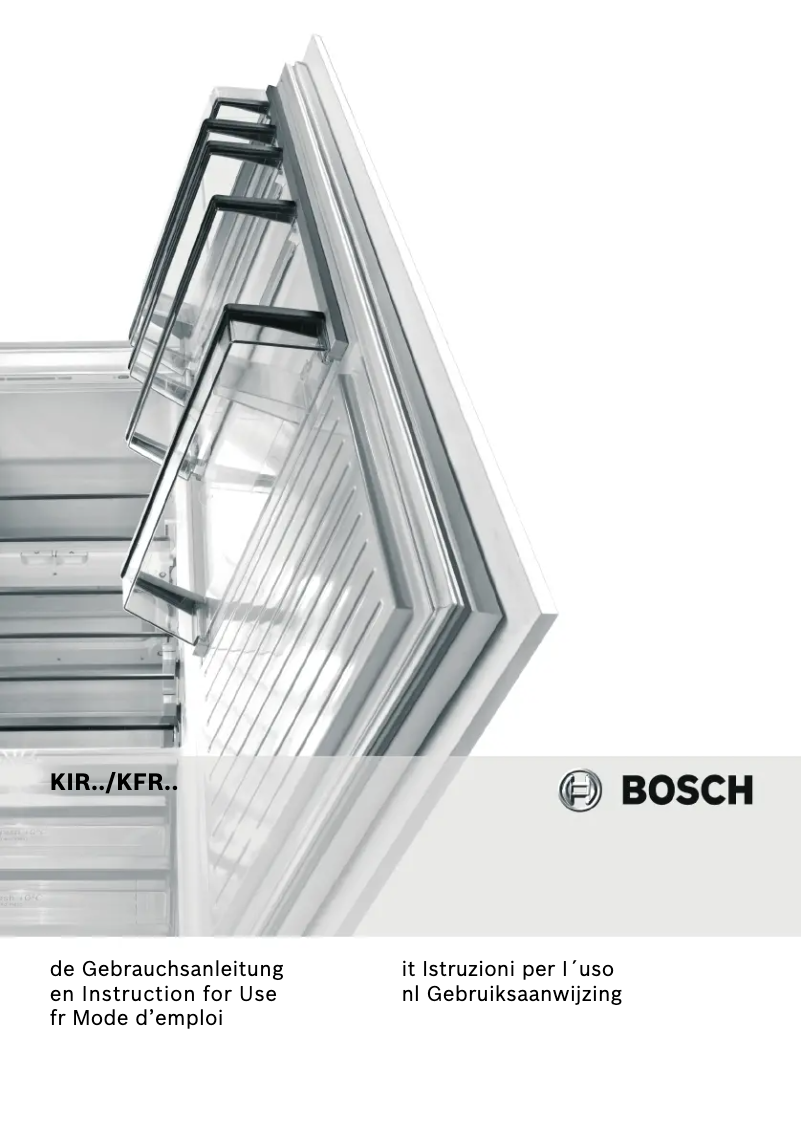 Página 1 del manual Manual de usuario Bosch KFR20441FF